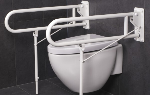 verhoogde toiletpot met steunpoten