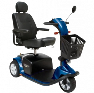 Pride-Scootmobiel-Victory-10-DX-blauw-3-wiel-zij-aangezicht