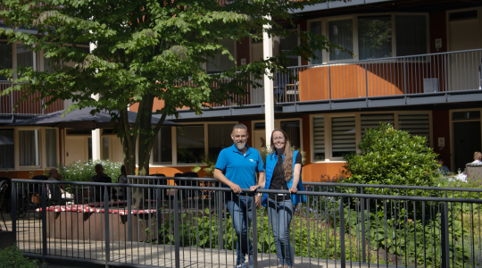Hilde Hess en Harold van Lieshout, gebiedsregisseurs, van de gemeente Geldrop-Mierlo